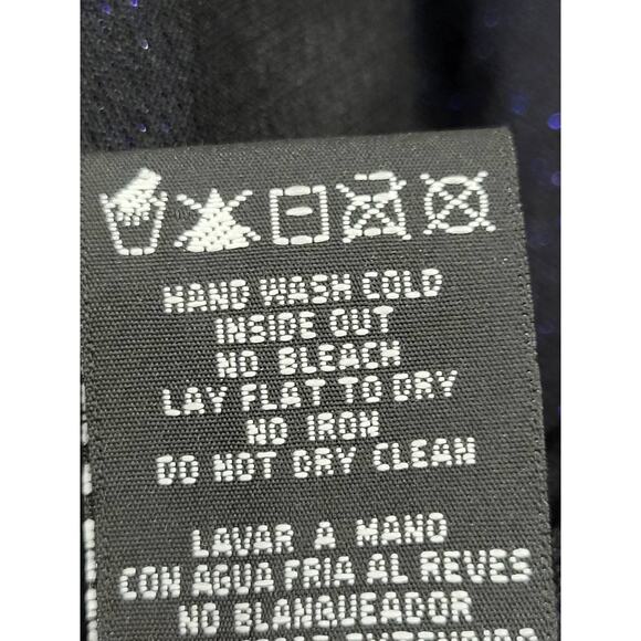 Nightway Ruched Sleeveless Maxi Dress Womens Size 4 Sparkle Blue Elegant Evening - Picture 14 of 15